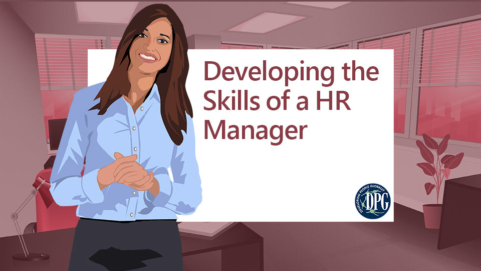 developing the skills of a HR manager course title slide