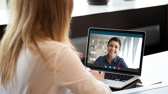 HR Manager on a video call with a college